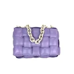 Purple Leather Bottega Veneta Handbag