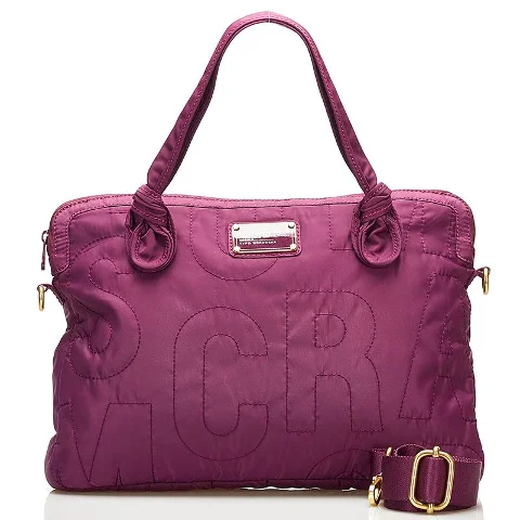 Purple Nylon Marc Jacobs Handbag