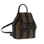 Beige Canvas Fendi Backpack