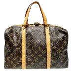 Brown Leather Louis Vuitton Sac Souple