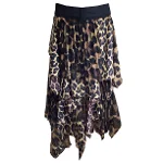 Brown Polyester SACAI Skirt