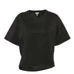 Black Cotton Loewe Top