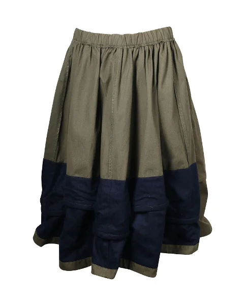 Green Cotton Comme des Garçons Skirt