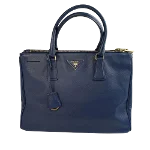 Navy Leather Prada Galleria Bag