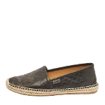 Black Leather Gucci Espadrilles