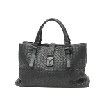 Black Canvas Bottega Veneta Handbag