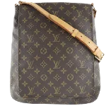 Brown Canvas Louis Vuitton Musette Salsa