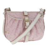 Pink Canvas Celine Shoulder Bag