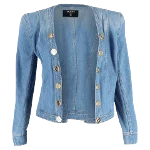 Blue Denim Balmain Jacket