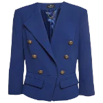 Blue Fabric Elisabetta Franchi Jacket