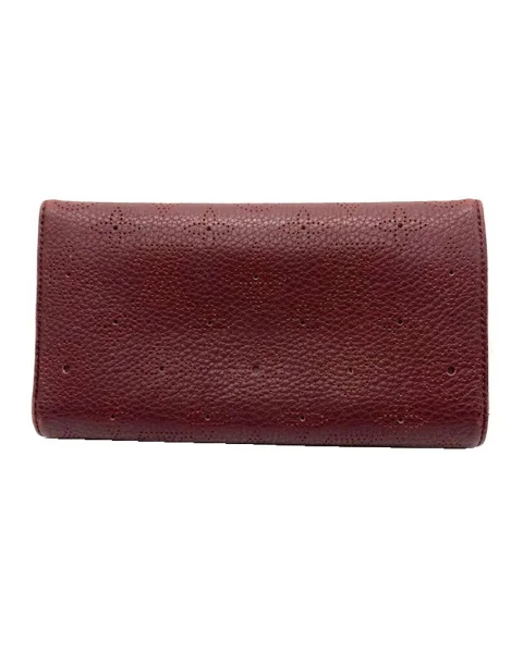 Burgundy Leather Louis Vuitton Wallet