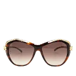 Brown Plastic Cartier Sunglasses