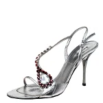 Silver Leather Baldinini Sandals