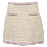 White Cotton Maje Skirt