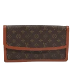 Brown Canvas Louis Vuitton Pochette Dame