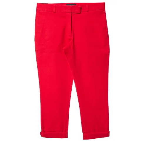 Red Cotton Joseph Pants