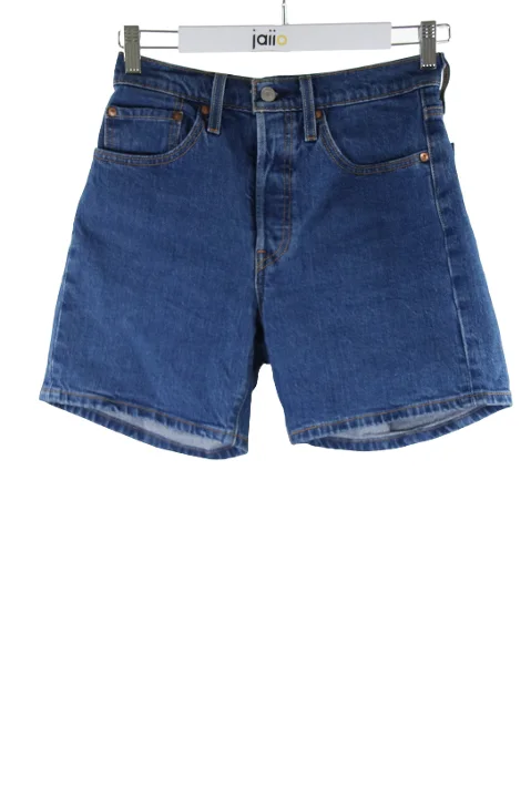 Blue Cotton Levi's Shorts
