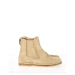 Beige Suede Loewe Boots