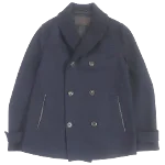 Blue Canvas Salvatore Ferragamo Coat