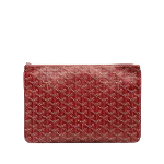 Red Fabric Goyard Clutch