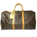 Brown Canvas Louis Vuitton Keepall