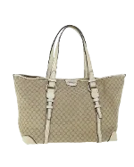 Beige Canvas Celine Tote