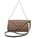 Brown Canvas Louis Vuitton Favorite