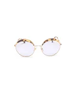 Gold Fabric Miu Miu Sunglasses