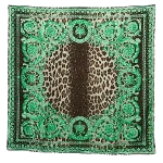 Green Silk Versace Scarf