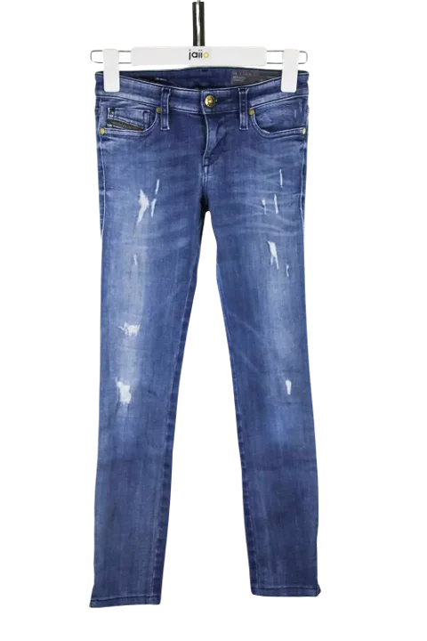 Blue Cotton Diesel Jeans