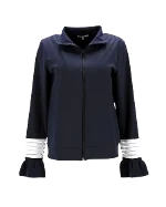 Navy Polyester Ganni Jacket