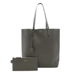 Grey Leather Saint Laurent Tote