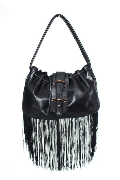 Black Leather Armani Handbag