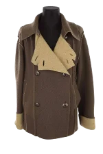 Brown Wool Dior Coat