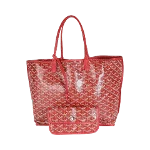 Red Leather Goyard Tote