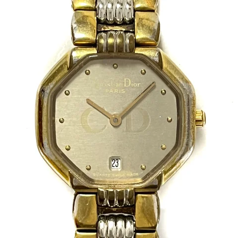Gold Stainless Steel Dior Watch