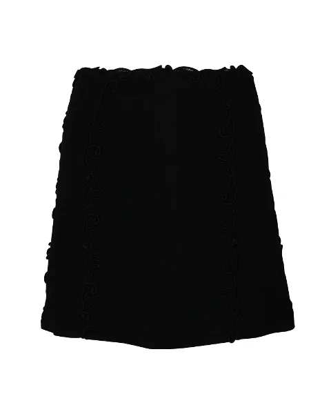 Black Viscose Prada Skirt