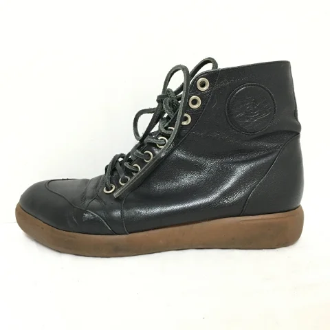 Black Leather Vivienne Westwood Boots