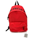 Red Fabric Balenciaga Backpack