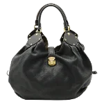 Black Leather Louis Vuitton Mahina