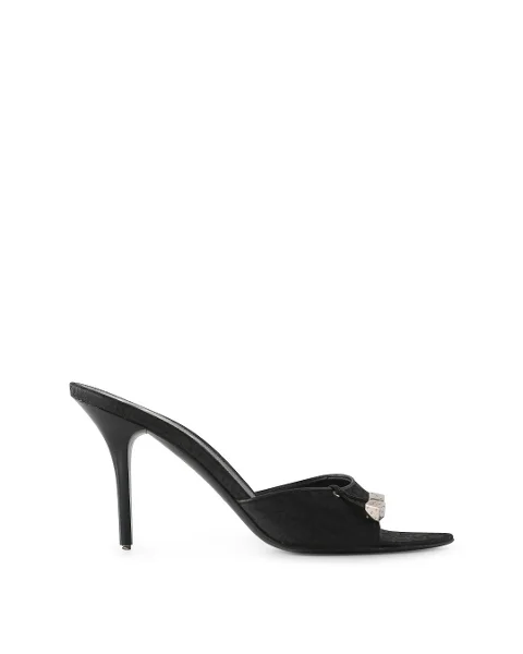 Black Canvas Dior Sandals