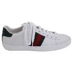 White Leather Gucci Sneakers