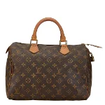 Brown Fabric Louis Vuitton Handbag