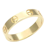 Gold Metal Cartier Ring