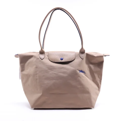 Brown Fabric Longchamp Handbag