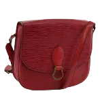 Red Leather Louis Vuitton Saint Cloud