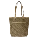 Brown Canvas Dior Tote