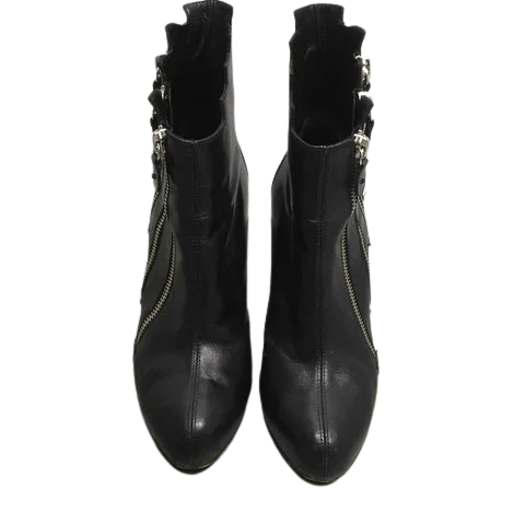 Black Leather Giuseppe Zanotti Boots