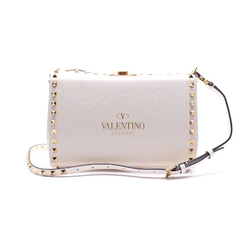 White Fabric Valentino Shoulder Bag