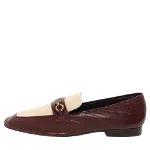 Burgundy Leather Tory Burch Flats